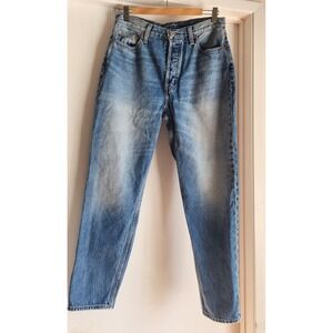 Etica Ethically Made Distressed Button Fly Mom Jeans Size 29